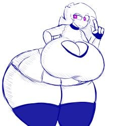 big_breasts breasts breasts_bigger_than_head female female_only fnf_mods friday_night_funkin hourglass_figure sky_(friday_night_funkin) skyblue skyblue(bbpanzu) tagme tagme_(artist) thick_thighs waluigitime16 wide_hips