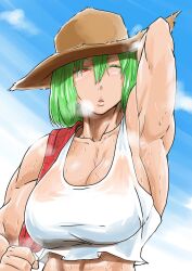 1girls armpit_fetish armpits female jackasss muscular muscular_female presenting_armpit tagme toned toned_female touhou yuka_kazami