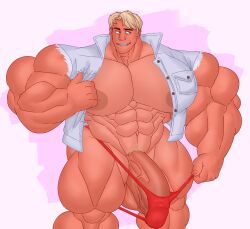 abs balls barbie_(2023) barbie_(franchise) biceps bodybuilder flaccid gab_art hyper hyper_balls hyper_genitalia hyper_muscles hyper_penis hyper_testicles ken_carson male male_focus male_only muscles muscular muscular_arms muscular_ass muscular_back muscular_legs muscular_male muscular_thighs nipples pecs penis solo solo_male testicles veins veiny_penis