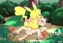 absurd_res anus balls duo female female_penetrated feral fur furry furry_only genitals hi_res larger_male male male/female male_penetrating male_penetrating_female meowth milachu milachu92 nintendo penetration penile penile_penetration penis penis_in_pussy pikachu pokémon_(species) pokemon pussy sex size_difference smaller_female smaller_penetrated tail vaginal_penetration video_games