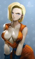 android 18 from dragon ball by elitenappa