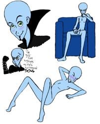 1boy alien alien_only blue_skin dreamworks dreamworks_animation male male_only megamind megamind_(character) paramount_pictures solo white_background