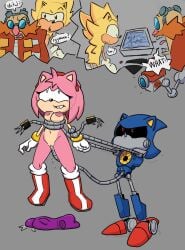 amy_rose dr_robotnik exposed_torso female footwear handwear humanoid male male/female metal_sonic robot sonic_(series) sonic_the_hedgehog sonic_the_hedgehog_(series) straight straight_sex tentacle