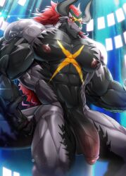 abs anthro balls biceps bodybuilder furry furry_only gay hyper hyper_balls hyper_genitalia hyper_penis hyper_testicles magangz male male_focus male_only muscles muscular muscular_arms muscular_ass muscular_back muscular_legs muscular_male muscular_thighs nipples pecs penis solo stroking_penis testicles veins veiny_penis