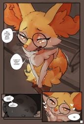 anthro braces dialogue heart-shaped_pupils human jinsidraws mammal nintendo pokemon pokemon_(species)