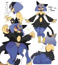 1boy 1girls anonymous_male anthro anthro_female ass big_ass big_butt butt furry furry_female giantess human human_male large_ass large_butt looking_down looking_down_at_partner meeplux mini_giantess palworld pussy sekhmet_(pal) thick_thighs thighs vagina