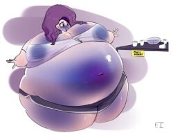 blue_skin blueberry_inflation ferrousingot inflation stretched_clothing