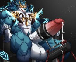 abs anthro balls biceps bodybuilder cum cumming furry furry_only gay hyper hyper_balls hyper_genitalia hyper_penis hyper_testicles magangz male male_focus male_only milking_machine muscles muscular muscular_arms muscular_ass muscular_back muscular_legs muscular_male muscular_thighs nipples pecs penis penis_milking testicles veins veiny_penis