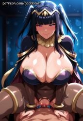 ai_generated bokeh_background breasts fire_emblem fire_emblem:_three_houses fire_emblem_awakening fire_emblem_engage fire_emblem_fates fire_emblem_heroes gaddariat huge_breasts large_breasts leg_extended leotard patreon solo stretching tharja_(fire_emblem)