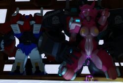2026 3d 3d_(artwork) 3d_render black_body breasts breasts_out corruption elita-one female male nemesis_prime ntr optimus_prime penetration pink_body purple_eyes red_and_blue red_highlights sex thick_thighs transformers xrazer5
