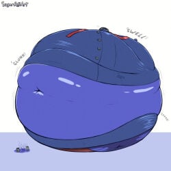 blueberry_inflation carla_radames inflation resident_evil spherical_inflation sugarrollart sunken_head sunken_limbs