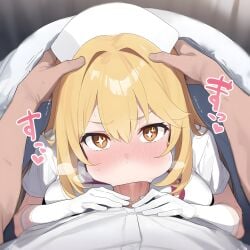 1girl ai_assisted ai_generated beautiful_girl big_ass big_breasts bluebird curvy female garter_belt garter_straps nurse nurse_cap nurse_hat nurse_uniform sexy shokuhou_misaki thighhighs to_aru_majutsu_no_index
