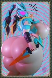 1girls 3d 3d_(artwork) 3d_model ass ass_bigger_than_head ass_focus breasts breasts_out curvy curvy_figure datt_(kamen_rider_my-th) fat_ass female female_focus female_only huge_ass huge_breasts kamen_rider kamen_rider_datt kamen_rider_my-th_(series) lewdender looking_at_viewer nipples nude nude_female puffy_nipples thick_ass thick_legs thick_thighs thighhighs thighs tokusatsu wide_hips wide_thighs