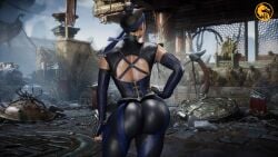absurd_res ass_implants bubble_butt fake_ass kitana_(mk11) lioncrud mortal_kombat_11