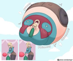 blush feastings2_(artist) helium_inflation inflation sequence spherical_inflation sunken_limbs