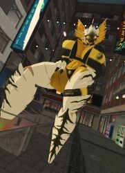 big_breasts bug_diver bug_girl helldivers_2 hunter-chan_(arzyparzy) puffy_jacket urban vrchat vrchat_avatar