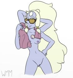 1girls 4_arms alien alien_girl ballisticmel boobs breasts cartoon_network curvaceous curves curvy curvy_body curvy_female curvy_figure curvy_hips female female_only gem_(species) gem_fusion hand_on_hip long_hair multi_arm multi_limb naked nipples nude nude_female opal_(steven_universe) pussy shaved_pussy simple_background small_breasts solo solo_female steven_universe tits vagina white_background white_hair