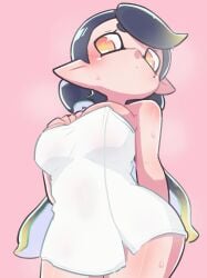 callie_(alterna) callie_(splatoon) inkling smooth_skin splatoon splatoon_2 towel whichdoll