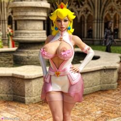 princess peach from mario (series) by danp