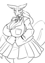 1girls 2020s 2022 big_breasts big_ears big_hips black_eyes blush bow_tie bowtie breasts buttons cleavage clothed clothed_female clothes clothing day-t ear ears_down eyelashes female female_focus female_only fur furry furry_ears furry_female furry_only game_freak hair hands_in_pockets hips humanoid long_hair long_tail lucario nintendo no_background no_color no_dialogue no_humans pokemon pokemon_(species) pokemon_dppt pokephilia school_girl school_uniform schoolgirl schoolgirl_uniform shy skirt snout spiked_collar spikes_(anatomy) tail thick_thighs thighs watermark wide_hips wide_thighs