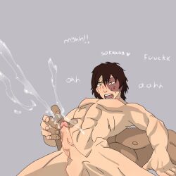 !! 2boys anal anal_sex asian asian_male avatar_the_last_airbender balls bodily_fluids burn_scar calling_out_name cum cumming cumshot dark-skinned_male dark_skin digital_drawing_(artwork) digital_media_(artwork) english_text erect_nipples erect_penis erection fire_nation gay gay_sex interracial inuit male male/male male_only moaning muscular muscular_male nipples penis saying_name scar sokka sweat sweatdrop sweating sweaty tearing_up testicles text veins veiny_penis water_tribe yaoi zuko