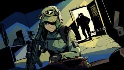 crossover ela_(rainbow_six) escape_from_tarkov eviljaw6969_(hiko) killa_(escape_from_tarkov) meme rainbow_six rainbow_six_siege tachanka_(rainbow_six) to_be_continued to_be_continued_meme