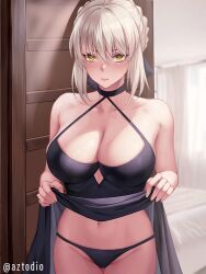 1girls artoria_pendragon_(alter) azto_dio big_breasts breasts female saber_alter tagme