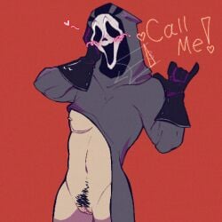 1cuntboy cuntboy ghostface ghostface_(scream) intersex justender scream_(franchise) solo text