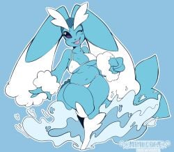 akaunkel big_breasts breasts eeveelution female hybrid lopunny pokémon_(species) pokemon pokemon_(species) tagme thick_thighs vaporeon vaporunny