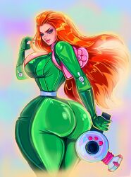 1girls ass big_ass big_breasts bodysuit breasts bubble_ass bubble_butt female sam_(totally_spies) theartofmathew thick_ass totally_spies