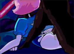 anal anal_sex ass_focus choking chszan_chan cum cum_in_ass gem_(species) pearl_(steven_universe) steven_universe tagme