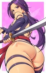 1girls ass ass_focus dracksart female female_focus female_only large_ass light-skinned_female light_skin looking_at_viewer looking_back marvel marvel_rivals psylocke psylocke_(marvel_rivals) solo thick_thighs thighs