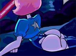 chszan_chan laying_down pearl_(steven_universe) ripped_clothing ripped_clothing ripped_pants steven_universe tagme