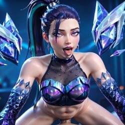 ai_generated eyeshadow kai'sa kda league_of_legends makeup ponytail purple_eyes sex vaginal_penetration