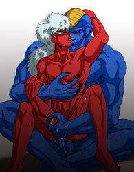 2boys abs anal blue_skin burter chest cum cum_on_boy dragon_ball dragon_ball_z gay ginyu_force handjob jeice kissing male male_only monster multiple_boys muscle pecs penis red_skin yaoi