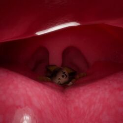3d animated anthro anthro_prey giant internal_view lucky_(silly_roll) macro macro/micro maworb micro oral_vore silly_roll sound tagme video vore