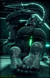 alien alien_girl aliens anus barefoot feet female foot_fetish monster monster_girl pussy soles teratophilia thekidxeno xenomorph xenomorph_praetorian xenophilia