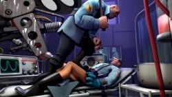 3d artist_request bottomless domination erection gay_domination gritted_teeth medic_(team_fortress_2) no_glasses riding_crop sfm soldier_(team_fortress_2) source_filmmaker stepping_on_penis strapped_down strapped_to_a_table team_fortress_2 tied_down tied_to_table