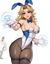 artist_logo artist_name artist_signature blonde_female blonde_hair blue_eyes blushypixy blushyspicy bunny_ears bunny_girl bunnysuit cleavage clothed clothing earrings fantastic_four female female_focus female_only human invisible_woman invisible_woman_(marvel_rivals) legwear light-skinned_female light_skin looking_at_viewer marvel marvel_rivals mr_fantastic mr_fantastic_(marvel_rivals) reed_richards sue_richards sue_storm url white_background