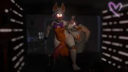 3d absurd_res animatronic anonymousfm anthro balls big_balls big_penis bodily_fluids bow_tie canid canine cum digital_media_(artwork) five_nights_at_freddy's five_nights_at_freddy's_world fox genital_fluids genitals hair hi_res huge_balls huge_cock humanoid_genitalia humanoid_penis hybrid_genitalia hyper hyper_balls hyper_genitalia hyper_penis lolbit_(fnaf) machine macro male mammal movie_theater nipples nude orange_body penis public robot scott_cawthon scottgames screen solo tail teeth thick_thighs white_body