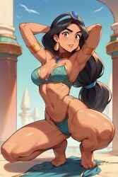 ai_generated aladdin aladdin_(1992_disney_film) arabian bikini princess_jasmine slave