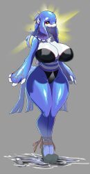 1girls anthrofied big_breasts breasts female female_only game_freak kyogre marine_humanoid mayo1nomor1 nintendo pokémon_(species) pokemon solo solo_female the_lost_artist thick_thighs zacianswords