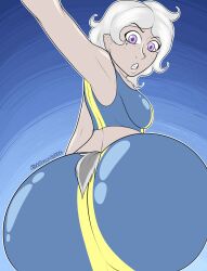 1girls ass_focus big_ass big_butt big_hips big_thighs character_request female female_focus female_only gigantic_ass gigantic_butt hourglass_figure huge_ass huge_butt huge_hips huge_thighs large_butt richdraw small_breasts white_hair wide_hips