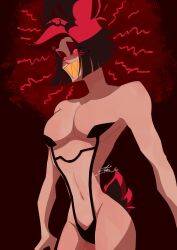 alastor (hazbin hotel) from hazbin hotel by aisuartist