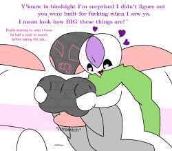 2021 anthro ballsack big_penis boop_(itisspermo) breasts colored comic fondling_breast ghost guyspermo_(itisspermo) heart heart-shaped_pupils itisspermo regret regreting robot_girl size_difference spermo_(itisspermo) stomach_bulge