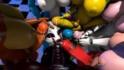 1girls 3d 4k 6futas animatronic animatronics big_penis bonnie_(fnaf) bukkake chica_(fnaf) completely_nude cum cum_in_mouth cum_in_penis cum_on_face dick dickgirl dickgirl/female female five_nights_at_freddy's five_nights_at_freddy's_2 fnaf foxy_(fnaf) freddy_(fnaf) frederika_(fnaf) futa_on_female futa_with_futa futanari fxnsfm gangbang group group_sex hand_on_penis handjob hd high_resolution licking licking_cum licking_penis mangle_(fnaf) marionette_(fnaf) masturbating masturbating_futa masturbation nude nude_female nude_futanari penis puppet_(fnaf) semen sfm source_filmmaker tongue tongue_out