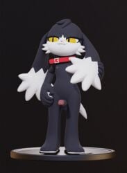 2022 3d 3d_(artwork) 5_fingers animated anthro ass balls black_body black_fur collar collar_only digital_media_(artwork) dipstick_tail domestic_cat feet felid feline felis fingers fur furry furry_only genitals hybrid kekitopu klonoa klonoa_(series) lagomorph leporid male male_only mammal markings multicolored_body multicolored_fur nipples nude penis rabbit short_playtime simple_background smile solo tail tail_markings turntable_(animation) two_tone_body two_tone_fur video_games white_body white_fur yellow_eyes