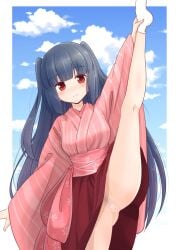 bottomless leg_hold pubic_hair shikihime_zoushi