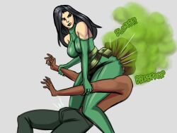 1boy 1girls ass ass_sniff ass_sniffing big_ass black_hair brown_hair brown_skin butt butt_smother butt_sniffing domination face_sitting facesitting fart farting_in_face fetish green_clothing lolotron6 long_hair madame_hydra marvel marvel_comics plain_background slave smothering sniffing sniffing_ass solo_female solo_male tagme white_background