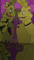 3boys animatronic anthro artist_request dick erection five_nights_at_freddy's five_nights_at_freddy's_3 fnaf gay green_eyes licking_penis looking_at_another male male/male male_only penis purple_body purple_guy_(fnaf) robot selfcest sex spring_bonnie spring_bonnie_(fnaf) springtrap springtrap_(fnaf) tagme tongue tongue_out william_afton